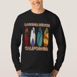 T-shirt Laguna Beach California Retro Surf Board