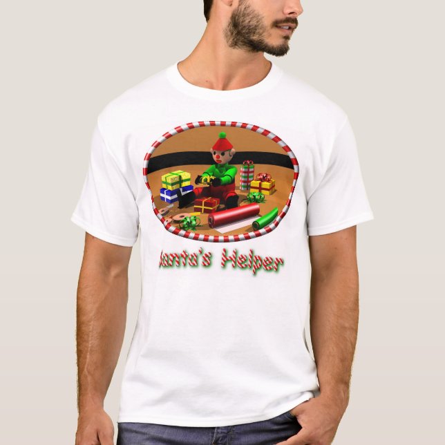 T-shirt L'aide de Père Noël (Devant)