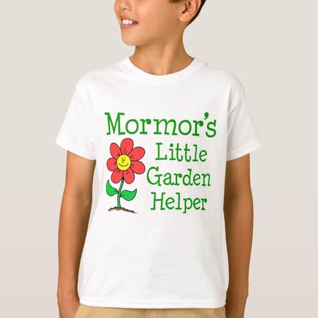 T-shirt L'aide du petit jardin de Mormor (Devant)