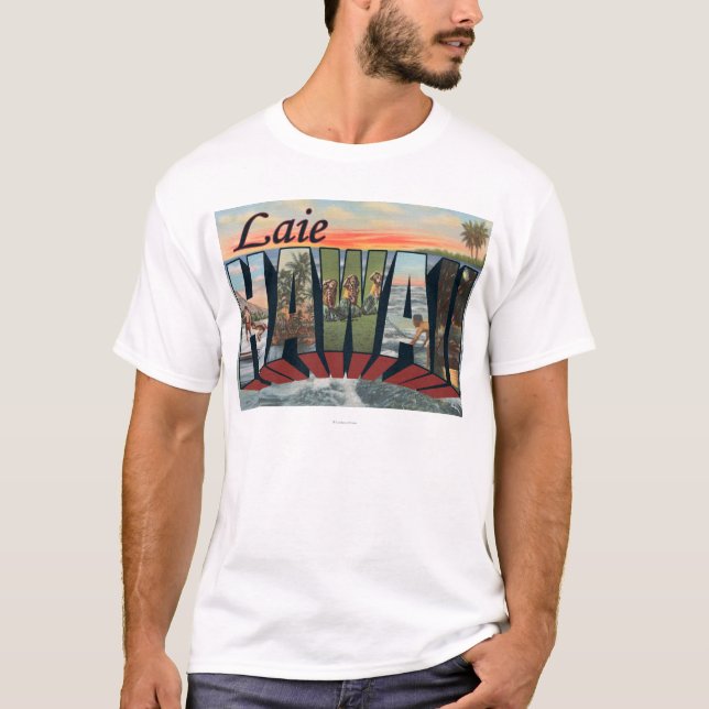 T-shirt Laie, lettre ScenesLaie, HI de HawaiiLarge (Devant)