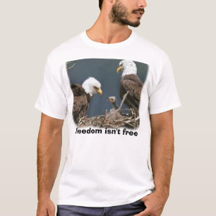 T-shirt l'aigle, liberté n'est pas libre