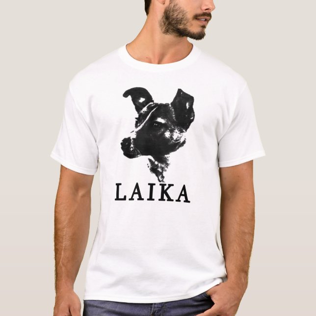 T-shirt Laika le chien spatial communiste (Devant)