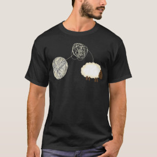 T-shirt Laine de mouton Fil à tricoter Crochet Couture Tri