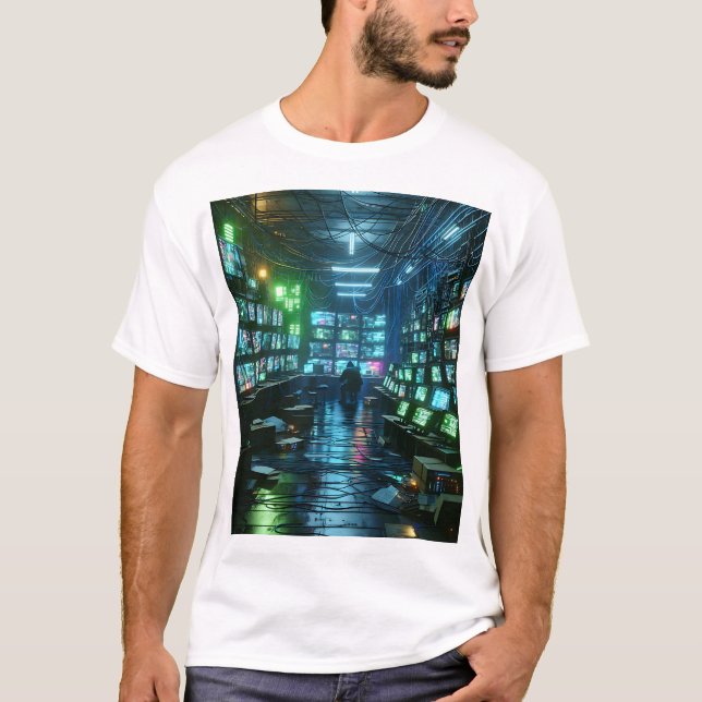 T-shirt Lair du pirate écologique Unisex Neon - Cyberpunk  (Devant)