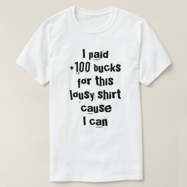 T-shirt l'airain des riches (Design devant)