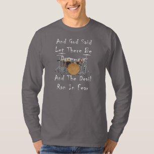 T-shirt Laissé il y ait des batteurs