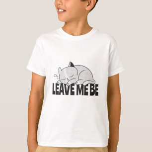 T-shirt Laisse-moi être Lazy, chat endormi