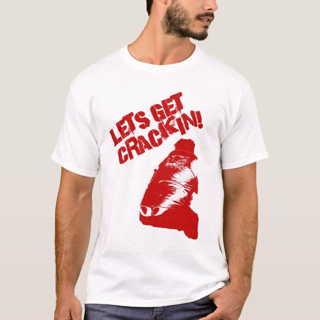 T-shirt Laisse obtenir la "fente " dedans ! (Devant)