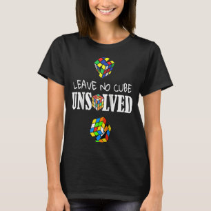 T-shirt Laisser aucun cube non résolu Vitesse Cubing Math 