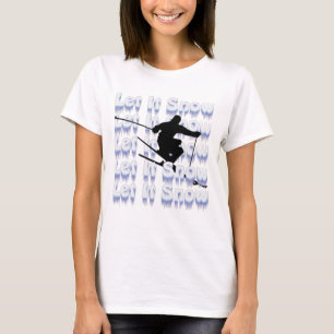 T-shirt Laisser Il Skier À Neige