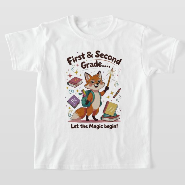 T-shirt Laisser la magie commencer - première et deuxième  (Poser)