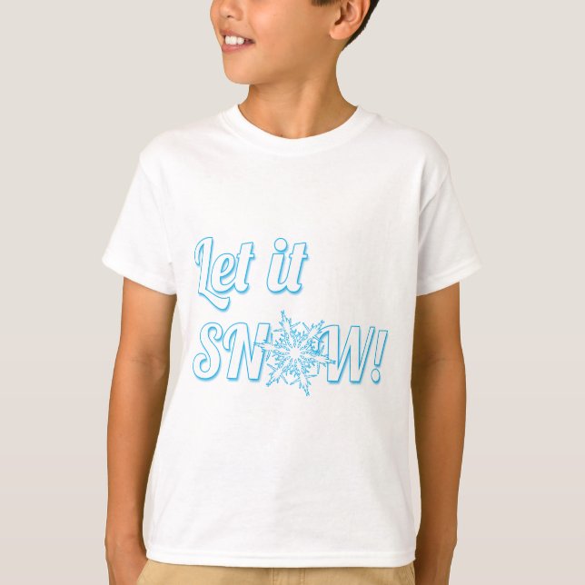 T-shirt laisser la neige (Devant)