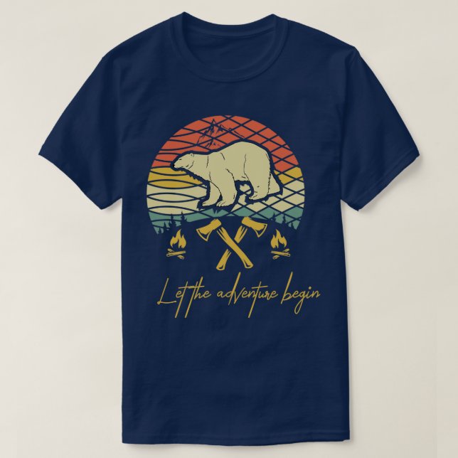 T-shirt Laisser l'aventure commencer 1 (Design devant)