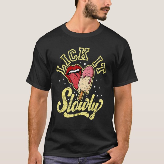 T-shirt Laisser Lentement J'Aime L'Entraînement Humour Pop (Devant)