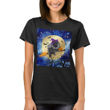 LAISSER RIDE Black Chow chien Chemise Halloween