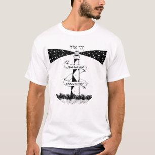 T-shirt LAISSER S'ÉTABLIR UN phare LUMINEUX noir et blanc