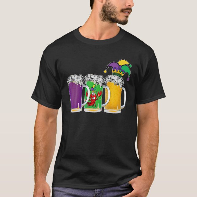 T-shirt Laissez Day Boire unique Mardi Gras Jester Funny C (Devant)