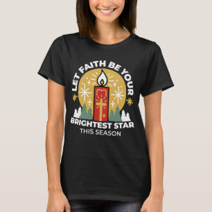 T-shirt Laissez Faith être votre plus brillant Star Candle