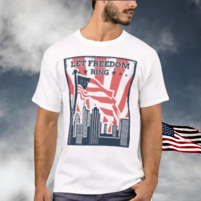 T-shirt Laissez la liberté tourner (Créateur téléchargé)