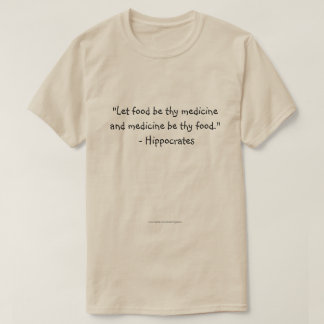 T-shirt Laissez la nourriture être thy médecine