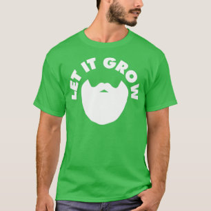 T-shirt Laissez-le pousser Beard Vintage Beard Les amateur