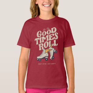 T-shirt LAISSEZ LES BONS TEMPS ROULER 80s RETRO ROLLER SKA