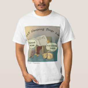 T-shirt Laissez les chiens endormis par Rick Londo