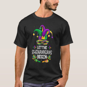 T-shirt Laissez Les Shenanigans Commencer Mardi Gras S, En