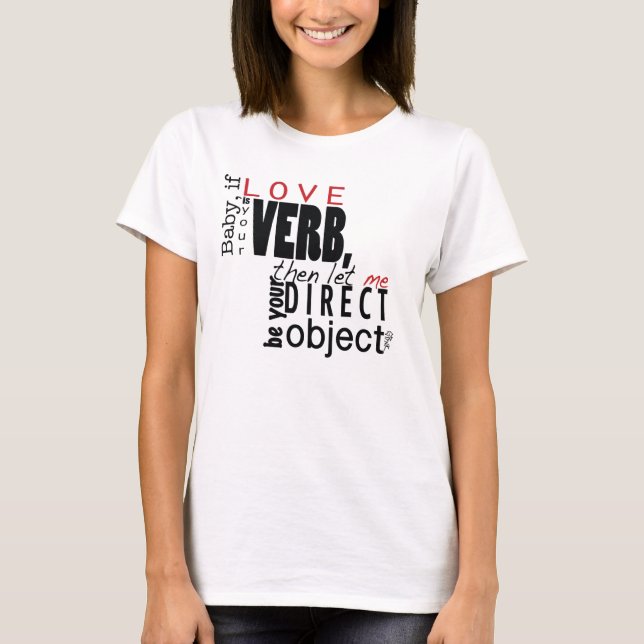 T-shirt Laissez-moi être votre objet direct (Devant)