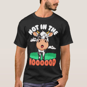 T-shirt Laissez-Moi Seul Vache Jeu de mots Pas Dans L'hum