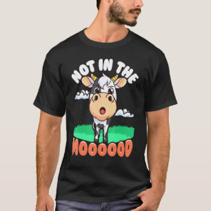 T-shirt Laissez Moi Seul Vache Jeu de Mots Pas Dans L'hume