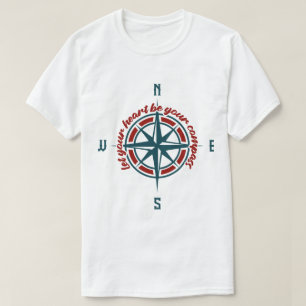 T-shirt Laissez Votre Cœur Être Votre Boussole