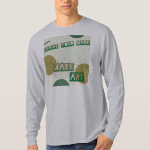 T-shirt "Laissez votre marque faire de l'art" Tee d'hommes