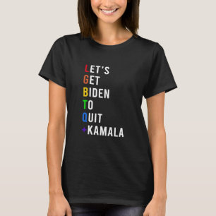 T-shirt Laissons Biden Quitter Kamala Lgbtq