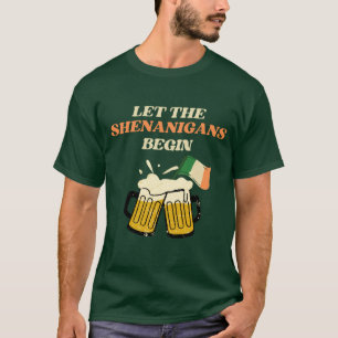 T-shirt Laissons les Shenanigans commencer drôle Saint Pat