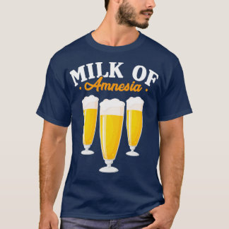 T-shirt Lait d'alcool d'amnésie Bière Alcoolique Cadeau dr