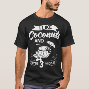 T-shirt Lait de coco Huile d'eau Crème Arbre Fruit Palm Bu
