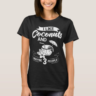 T-shirt Lait de coco Huile d'eau Crème Arbre Fruit Palm Bu