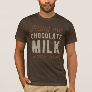 T-shirt Lait drôle au chocolat