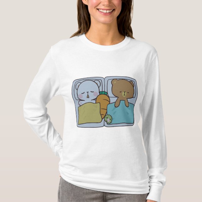 T-shirt lait et mocha (Devant)