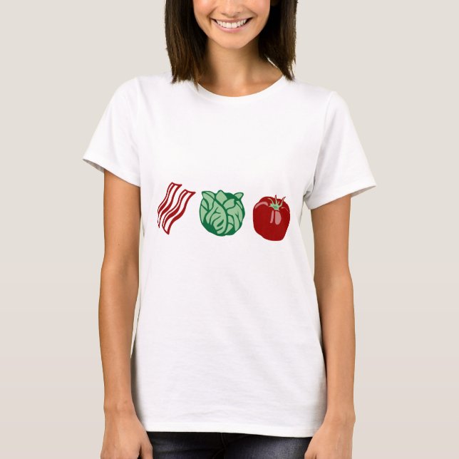 T-shirt Laitue de lard et tomate - le BLT ! (Devant)