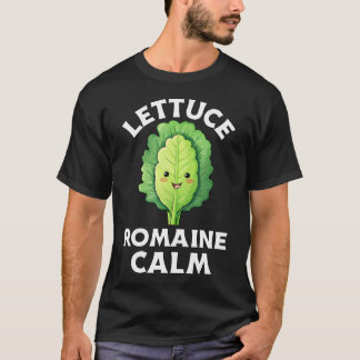 T-shirt Laitue Romaine Calme Blague de Légume Drôle