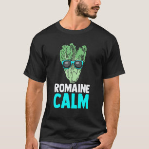 T-shirt Laitue Romaine Végétalienne Calme Nourriture Végét