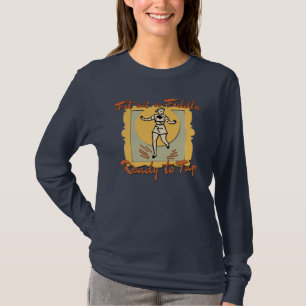 T-shirt L'ajustement comme violon, préparent pour taper