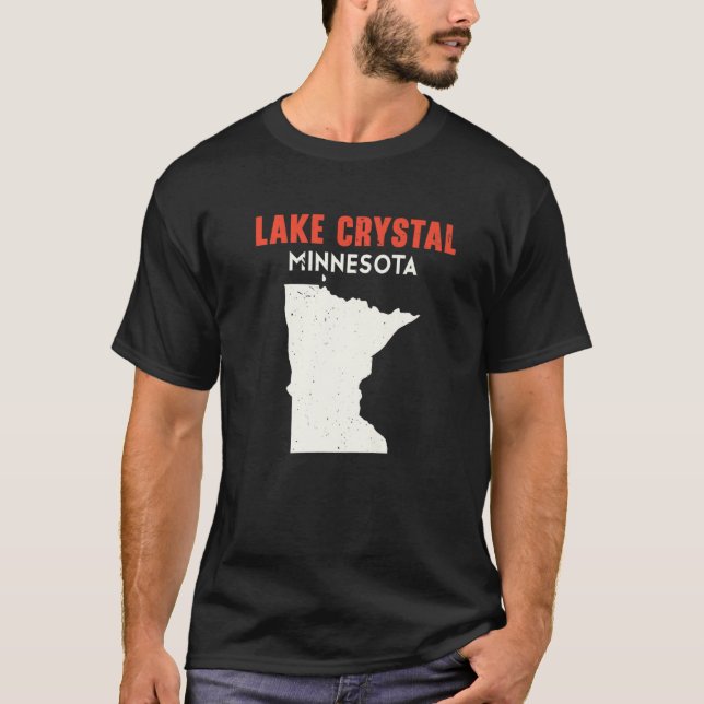 T-shirt Lake Crystal Minnesota USA State America Travel Mi (Devant)