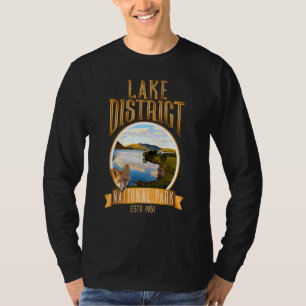 T-shirt Lake District National Park Anglais Campagne Cu