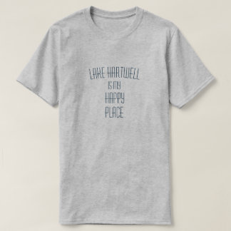 T-shirt Lake Hartwell Est Mon Happy Place Personnalisable