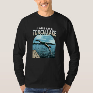 T-shirt Lake Life Torch Lake Natation Michigan Swimmer Swi