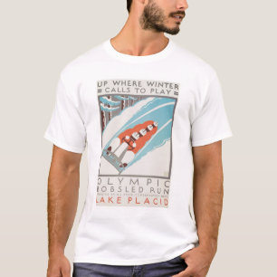 T-shirt Lake Placid olympique d'amusement WPA 1936