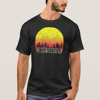 T-shirt Lake Shafer Indiana Retro Pittoresque Sunset Graph